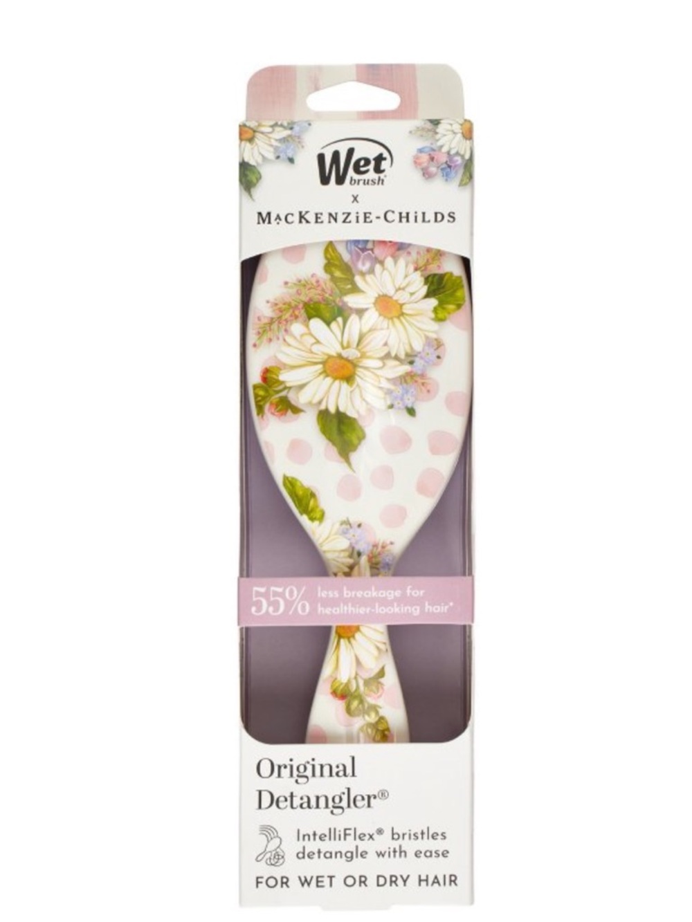 Brand New Wet Brush x MacKenzie Childs Detangler Brush in Wildflower Dot Print